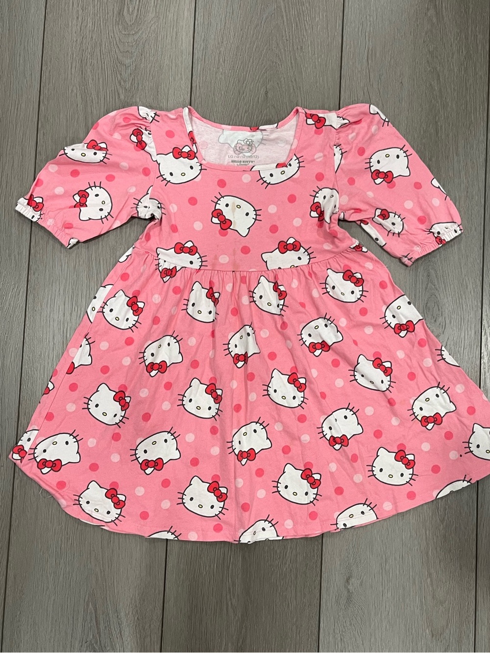Hello Kitty Pink Polka Dot Girls' Dress